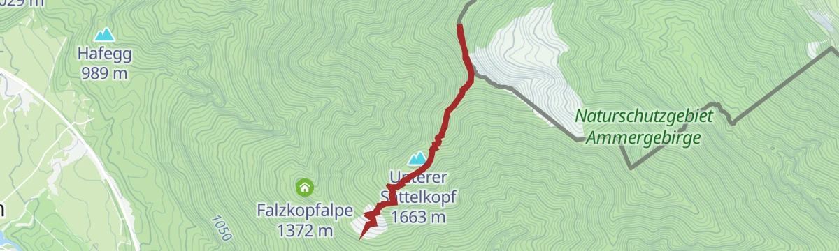 Route map: Gipfelwanderung Koflerjoch ab Dürrenberg Alm
